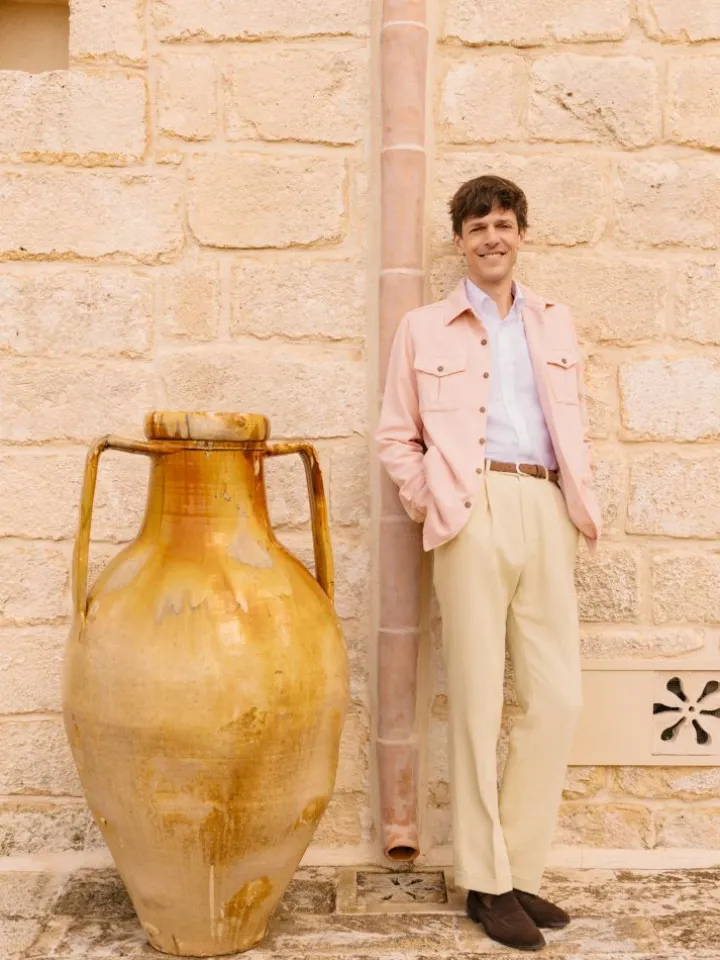 Chemise col américain en oxford blanc