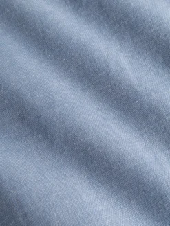 Chemise col américain en oxford japonais bleu ciel