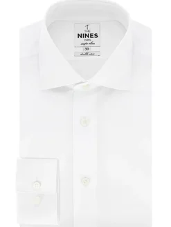 Chemise col italien blanche