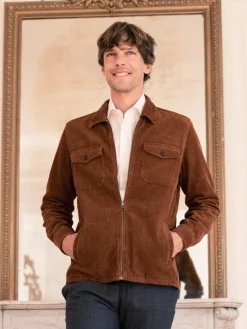 Chemise col italien mini twill blanc