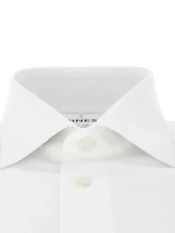 Chemise col italien mini twill blanc