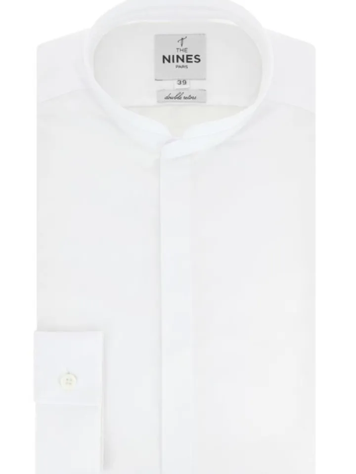 Chemise col mao blanche