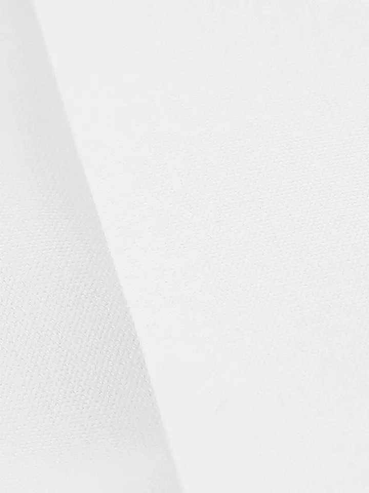 Chemise mousquetaire blanche à gorge cachée col italien