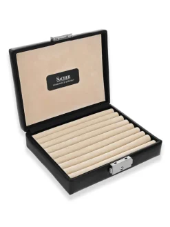 Coffret boutons de manchette en simili cuir medium
