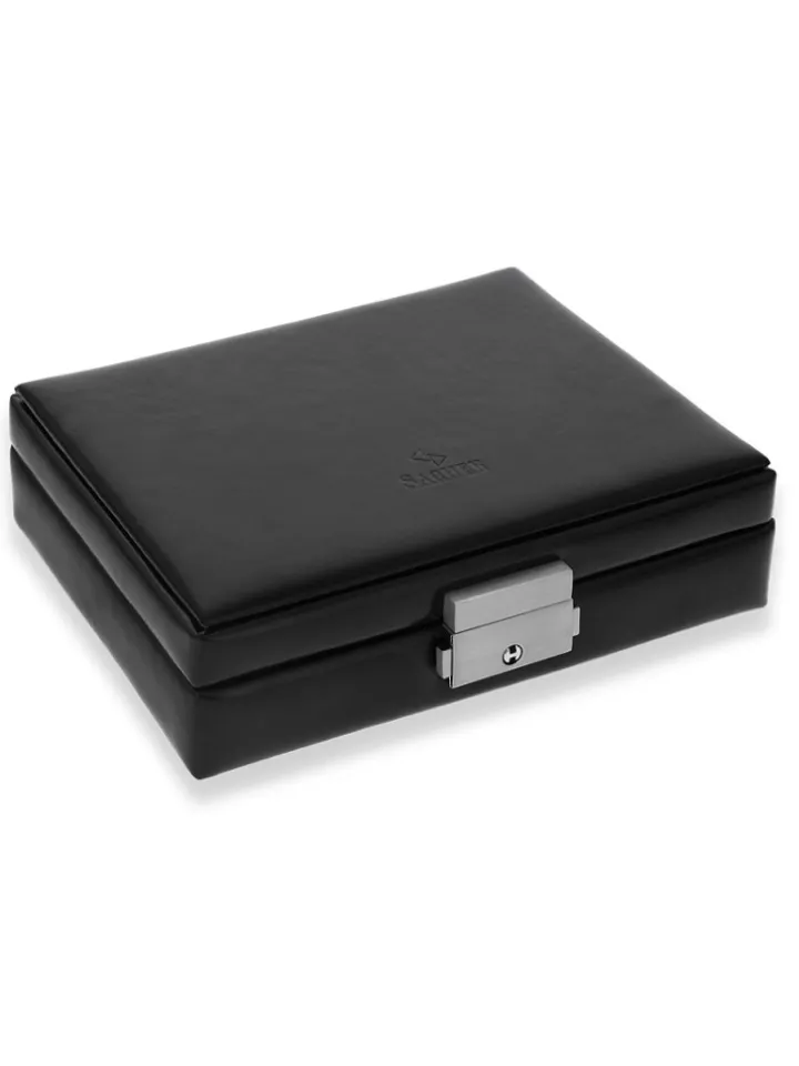 Coffret boutons de manchette en simili cuir medium