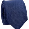 Cravate à petits motifs carrés bleus