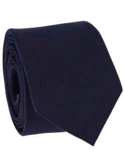 Cravate en satin bleu nuit Monte Carlo
