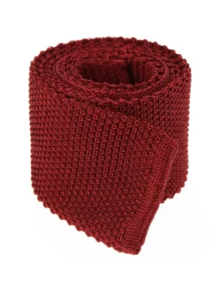 Cravate en tricot bordeaux Monza