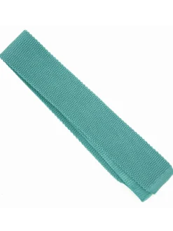 Cravate en tricot vert d'eau Monza