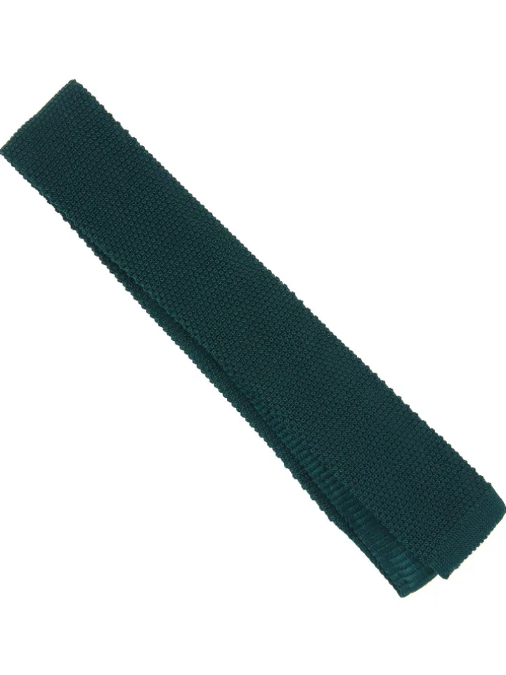 Cravate en tricot vert forêt Monza