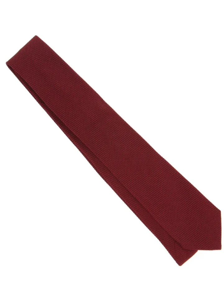 Cravate grenadine de soie bordeaux Grenadines IV