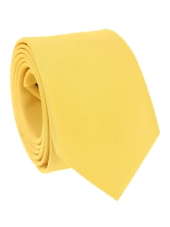 Cravate jaune paille Côme