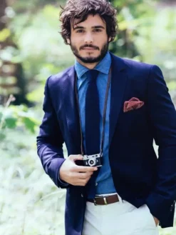 Cravate tricot bleu marine Monza