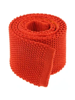 Cravate tricot orange Monza
