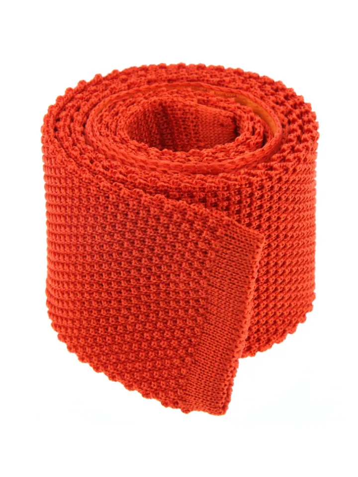 Cravate tricot orange Monza