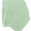 Cravate vert eucalyptus en lin et coton Verone