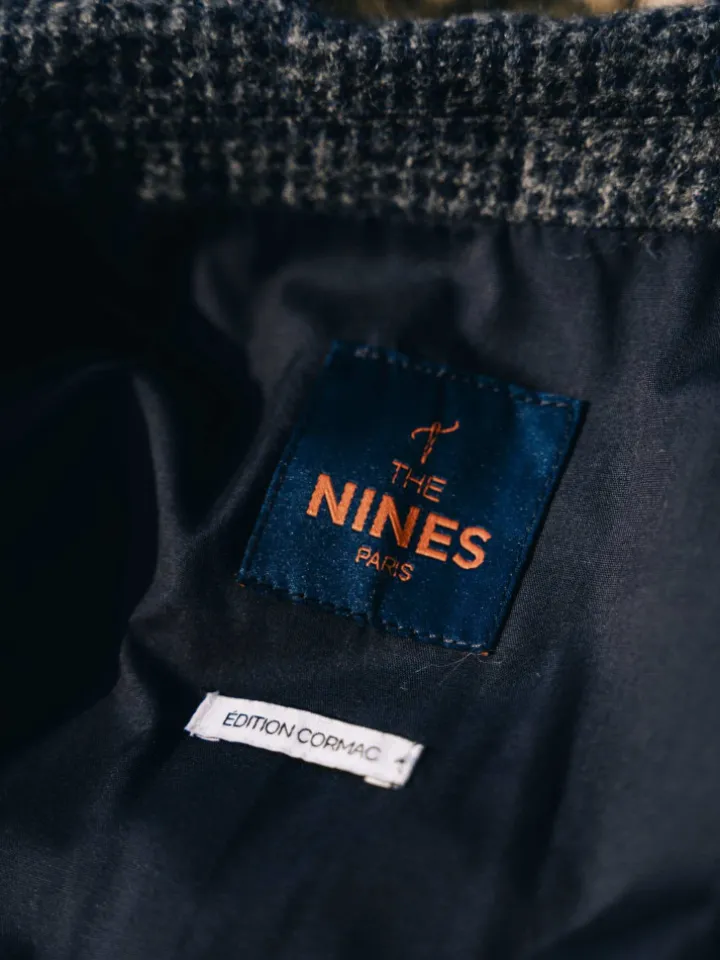 Gilet homme en laine mélangée bleu marine