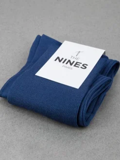 Mi-bas fil d'Écosse bleu foncé
