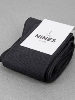 Mi-bas fil d'Écosse gris anthracite