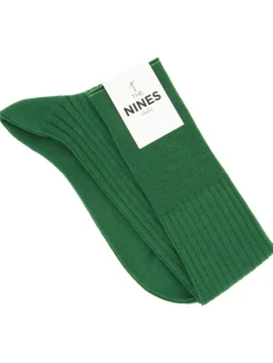 Mi-bas laine vierge vert anglais