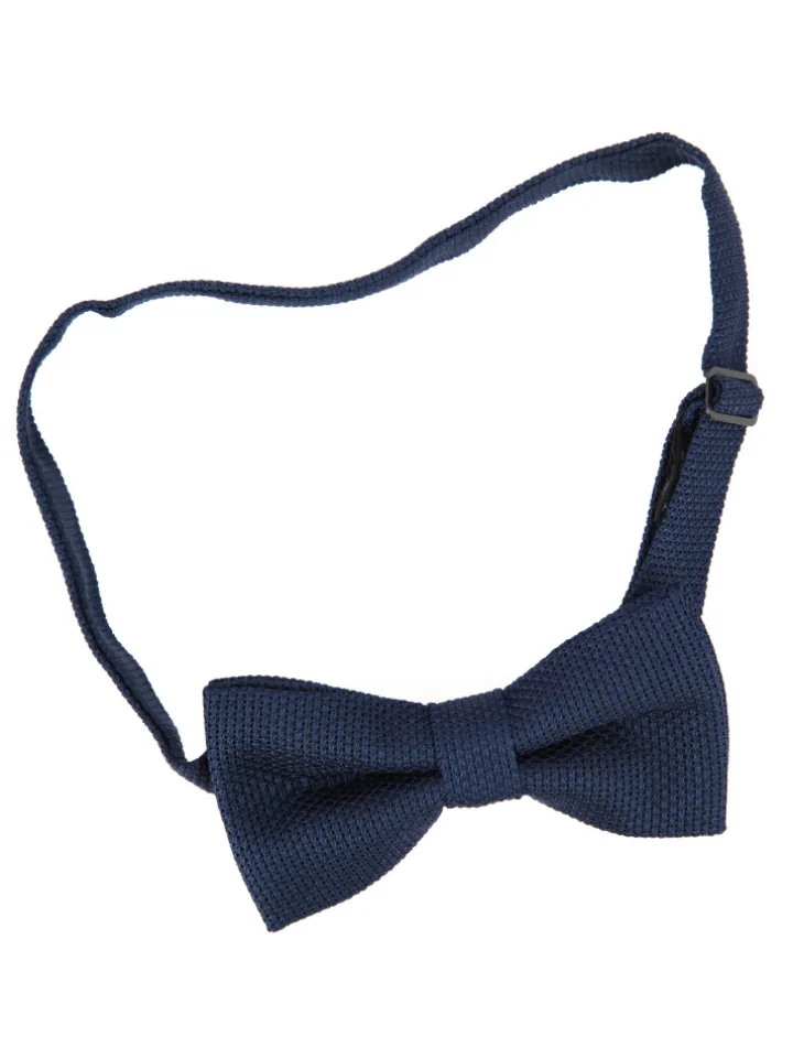 Noeud papillon grenadine de soie bleu nuit pré-noué Grenadines IV