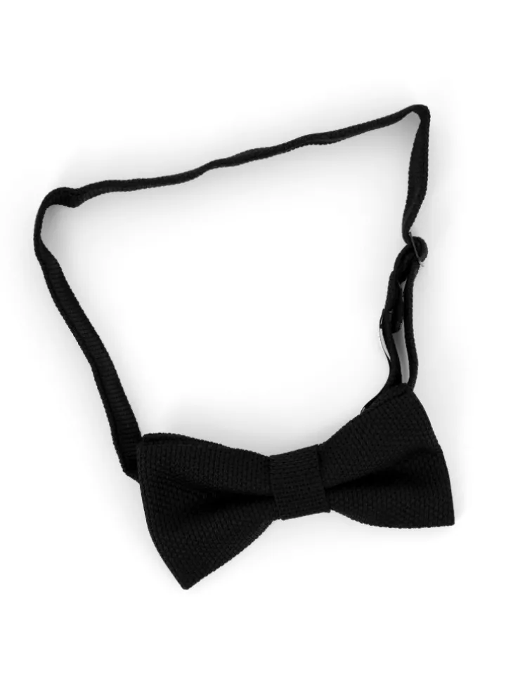 Noeud papillon grenadine de soie noire Grenadines IV