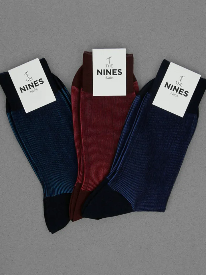 Pack de 3 paires de chaussettes fil d'Écosse striées