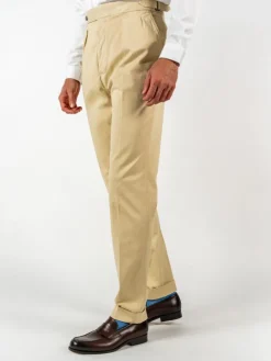Pantalon à pinces beige - Bilbao