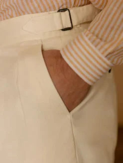 Pantalon à pinces écru - Bilbao