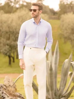 Pantalon à pinces écru - Bilbao