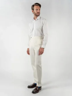 Pantalon à pinces écru - Bilbao