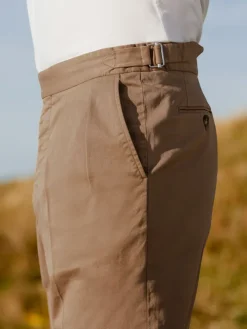 Pantalon à pinces havane - Bilbao