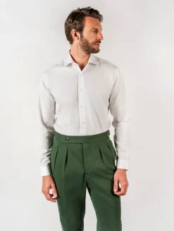 Pantalon à pinces vert thym - Bilbao