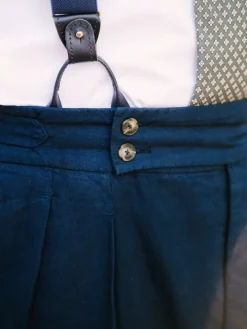 Pantalon taille haute bleu marine - Litha