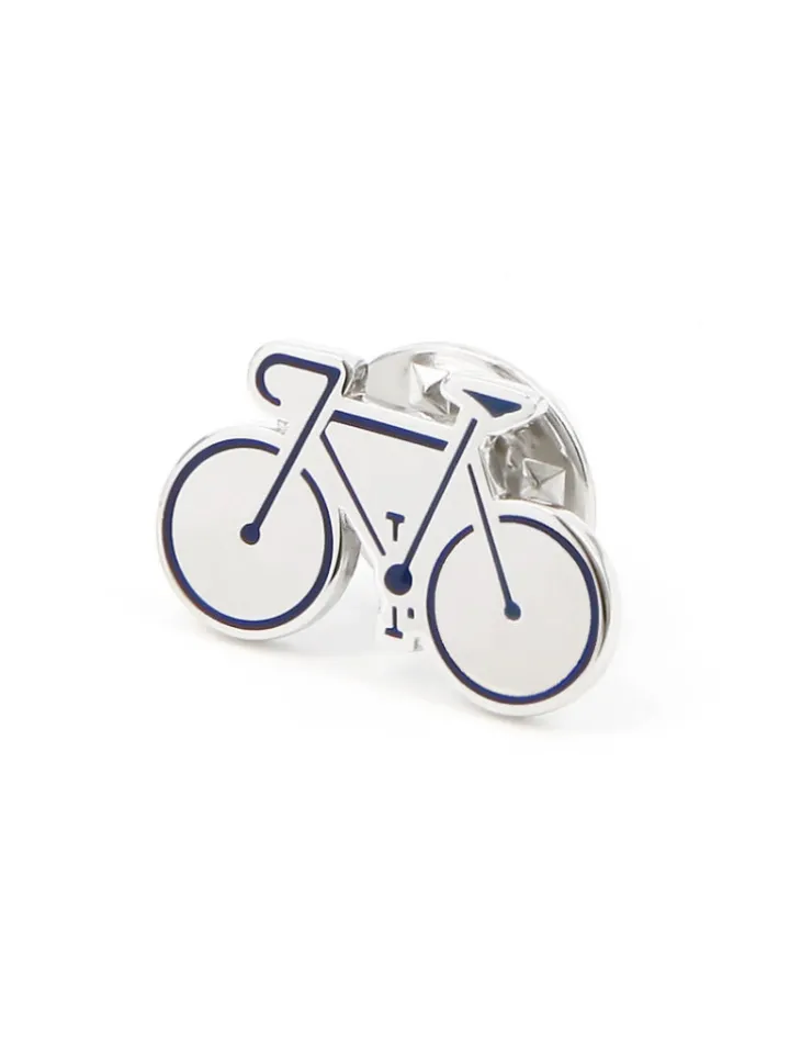 Pin's vélo de course bleu
