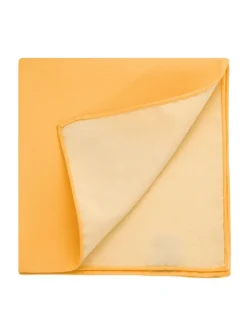 Pochette de costume en soie jaune Amalfi