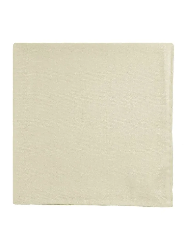 Pochette de costume en soie beige Amalfi