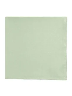 Pochette de costume en soie vert amande Amalfi