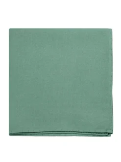 Pochette de costume en soie vert basilic Amalfi