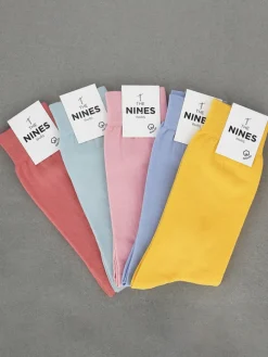 Semainier chaussettes coton bio - couleurs pastel