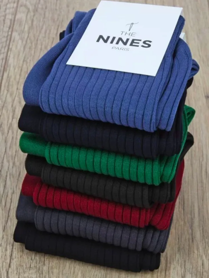 Semainier de 7 paires de chaussettes en fil d'Écosse - Couleurs classiques