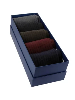 Semainier de 5 paires de chaussettes en laine vierge