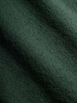 Surchemise en laine bouillie verte