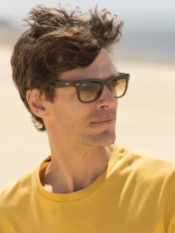 T-shirt en lin et coton bio jaune
